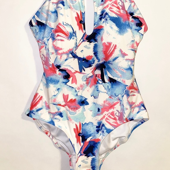 Vince Camuto Santorini Watercolor Swimsuit - Picture 3 of 7